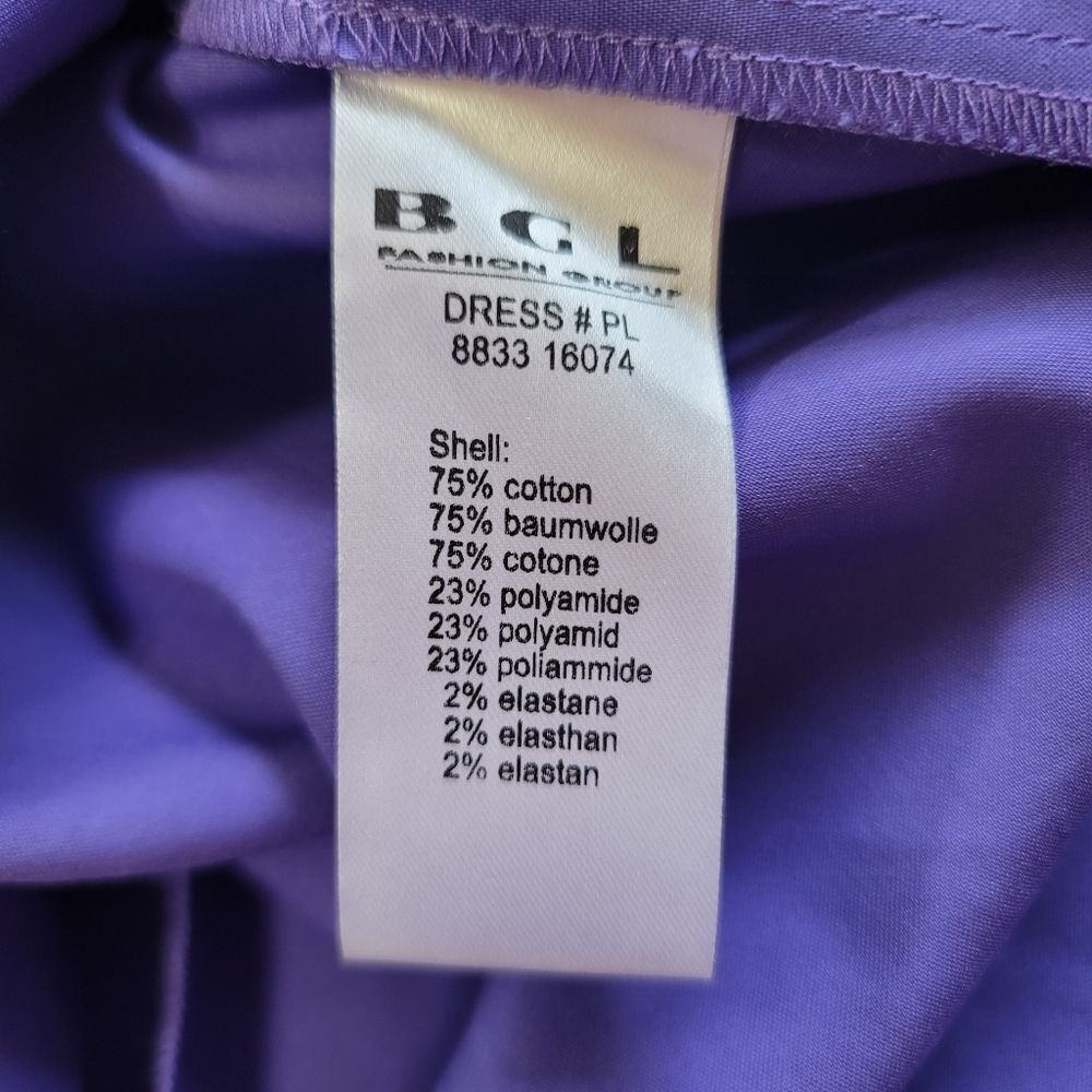 BGL Purple Wrap Dress Size 6 - Picture 7 of 9